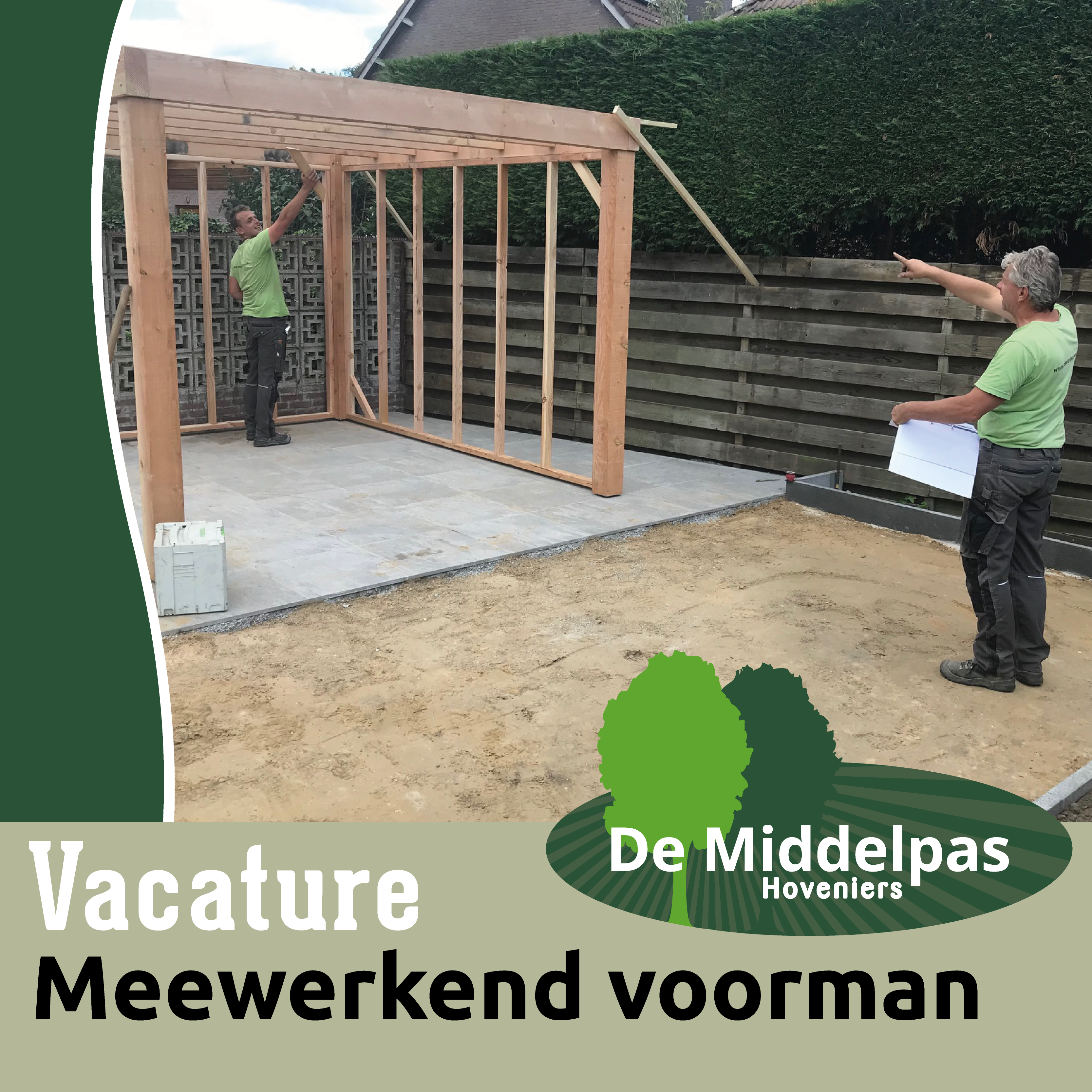 Vacature Meewerkend voorman - De Middelpas Hoveniers Vacature Meewerkend voorman - De Middelpas Hoveniers